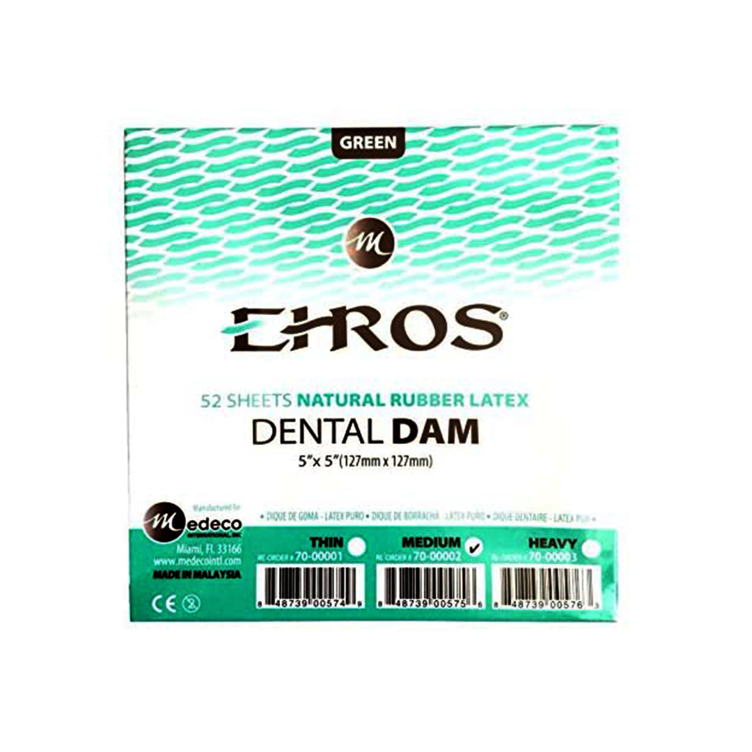 Rubber Dam, Latex Root Canal Treatment Dental Dam, Safe Hygienic Teeth  Restoration Dam Oral Care Tool, Scent Free - Blue(5 * 5 52 sheets in a box)